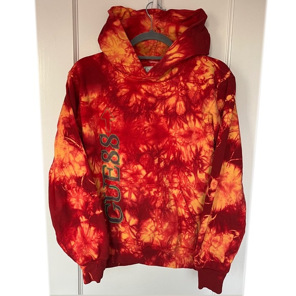 Gue88 Rising Orange Tie Dye Hoodie - Picture 1 of 6